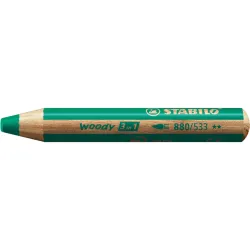 Crayon multi-talents STABILO woody 3 in 1 - vert foncé