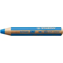Crayon multi-talents STABILO woody 3 in 1 - bleu