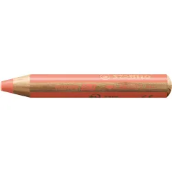 Crayon multi-talents STABILO woody 3 in 1 - rouge pastel