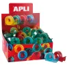 Distributeur coloré avec ruban adhésif scolaire - 15 mm x 10 m