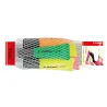 Filet x 5 surligneurs STABILO NEON - 2 jaune + 1 vert + 1 orange + 1 rose