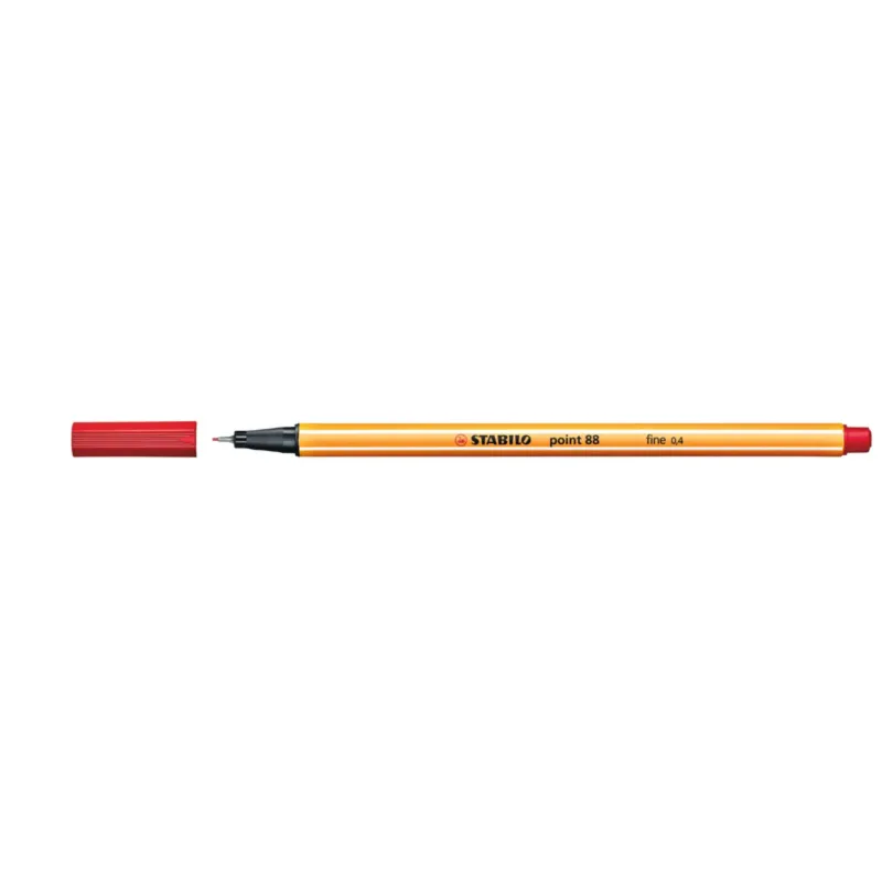 Stylo-feutre pointe fine STABILO point 88 - rouge