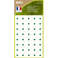Œillets adhésifs blancs 13 mm - 240 œillets recyclés pour classeur
