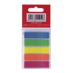 Marque-pages adhésifs fluorescents 45x12 mm - 125 index repositionnables