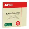Notes adhésives classiques 75x75 mm - 100 feuilles repositionnables