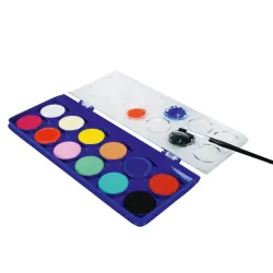 12 PASTILLES GOUACHE  30 MM ASSORTIES