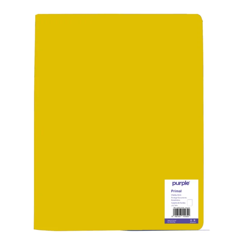 PROTEGE-DOCUMENTS JAUNE 40 VUES