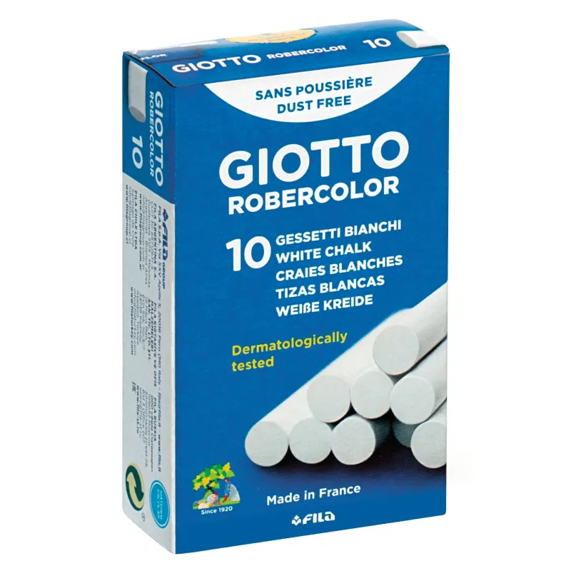 GIOTTO ROBERCOLOR - ETUI DE 10 CRAIES BLANCHES
