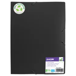 ECO-GREEN CHEMISE 3 RBTS PP RECYCLE COLORIS NOIR