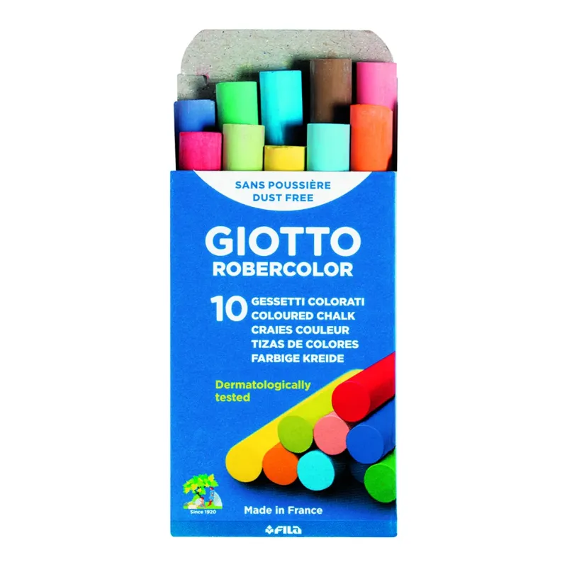 GIOTTO ROBERCOLOR - ETUI DE 10 CRAIES COULEURS ASSORTIES