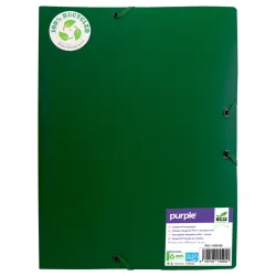ECO-GREEN CHEMISE 3 RBTS PP RECYCLE COLORIS VERT