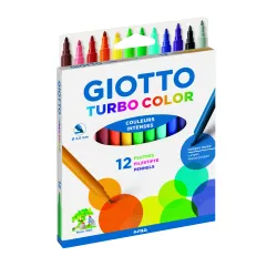 GIOTTO TURBO COLOR - ETUI DE 12 FEUTRES ASSORTIS