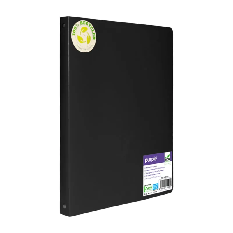 ECO-GREEN CLASSEUR PP NOIR RECYCLE 32X25 D20