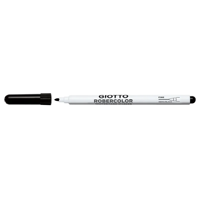 GIOTTO ROBERCOLOR - FEUTRE TABLEAU BLANC - POINTE OGIVE FINE 2,7MM NOIR