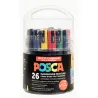 posca, marqueurs peinture, feutres peinture, 26 posca, pot posca