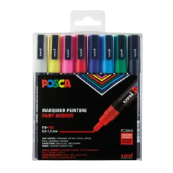 marqueurs posca, 8 marqueurs POSCA