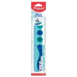 Maped - Règle 20 cm incassable KIDY LEARN CONCENTRATION, texturée