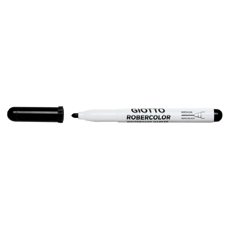GIOTTO ROBERCOLOR - FEUTRE TABLEAU BLANC - POINTE OGIVE MEDIUM 4MM NOIR