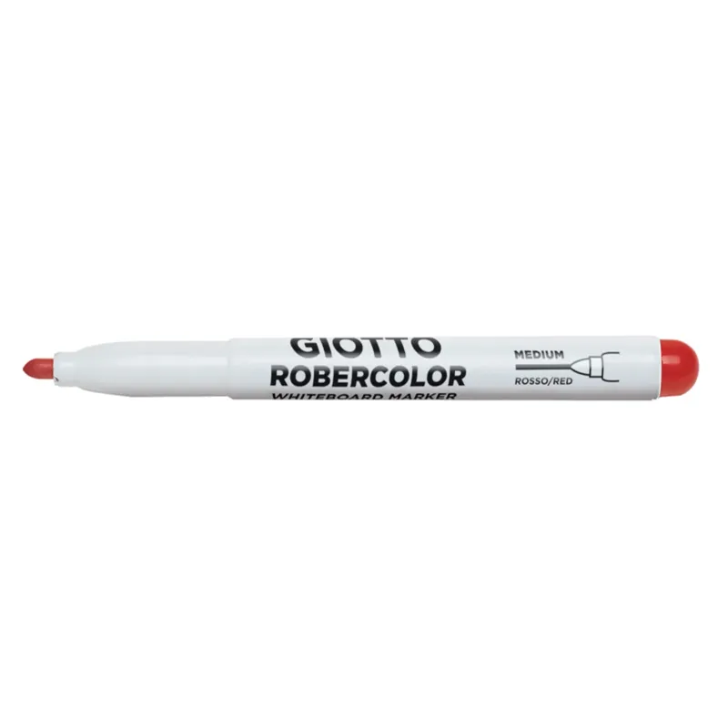 GIOTTO ROBERCOLOR - FEUTRE TABLEAU BLANC - POINTE OGIVE MEDIUM 4MM ROUGE