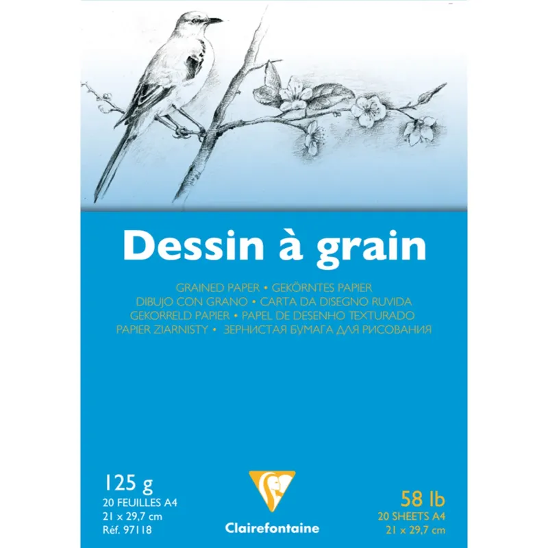 BLOC DESSIN BLANC A4 125G 20F BLOC DESSIN BLANC A4 125G 20F