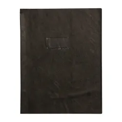 PROTEGE-CAHIER PLASTIQUE 24X32 OPAQUE NOIR