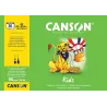 BLOC KIDS DESSIN PAPIER BLANC CANSON 30 FEUILLES A2 90G/M²