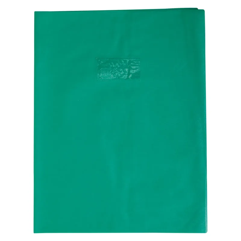 PROTEGE-CAHIER PLASTIQUE 24X32 OPAQUE VERT