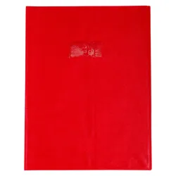 PROTEGE-CAHIER PLASTIQUE 24X32 OPAQUE ROUGE