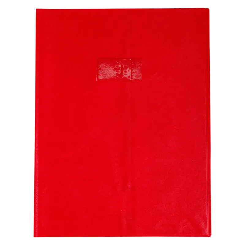 PROTEGE-CAHIER PLASTIQUE 24X32 OPAQUE ROUGE
