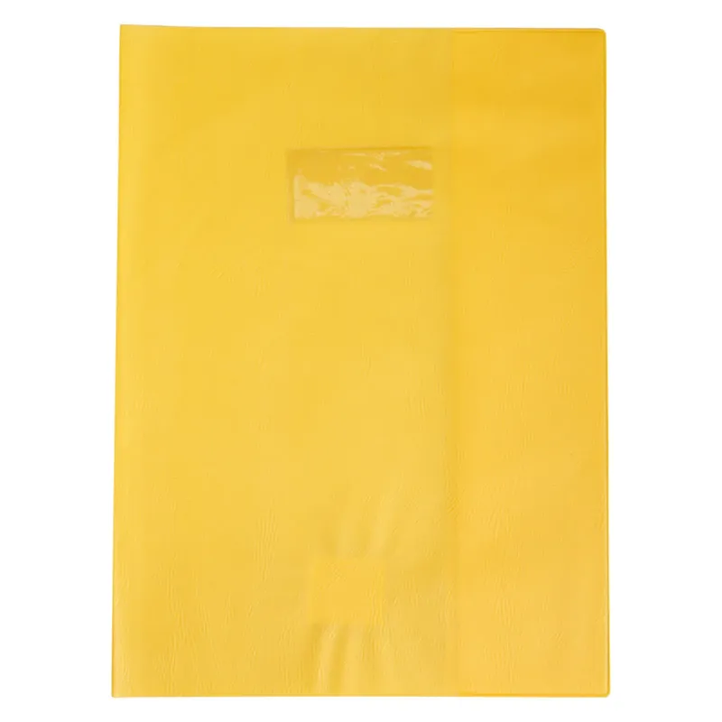 PROTEGE-CAHIER PLASTIQUE 24X32 OPAQUE JAUNE