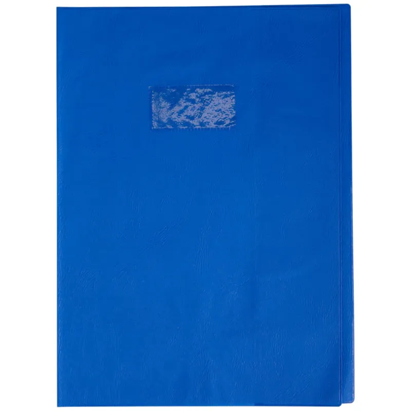 PROTEGE-CAHIER PLASTIQUE 24X32 OPAQUE BLEU