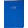 PROTEGE-CAHIER PLASTIQUE 24X32 OPAQUE BLEU