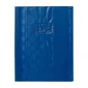 PROTEGE-CAHIER PLASTIQUE 17X22 2 RABATS BLEU
