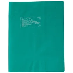 PROTEGE-CAHIER PLASTIQUE 17X22 OPAQUE VERT