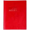 PROTEGE-CAHIER PLASTIQUE 17X22 OPAQUE ROUGE