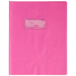 PROTEGE-CAHIER PLASTIQUE 17X22 OPAQUE ROSE
