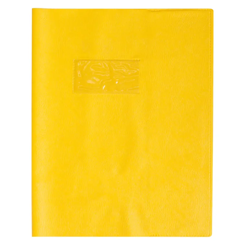 PROTEGE-CAHIER PLASTIQUE 17X22 OPAQUE JAUNE