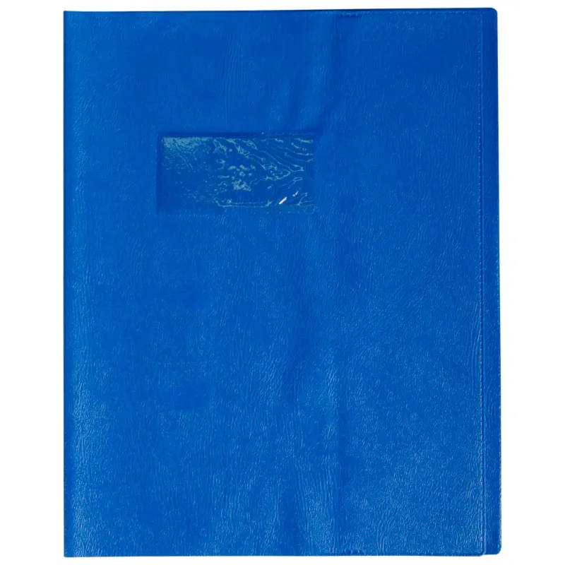 PROTEGE-CAHIER PLASTIQUE 17X22 OPAQUE BLEU