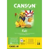 BLOC KIDS DESSIN PAPIER BLANC CANSON 30 FEUILLES A5 90G/M²