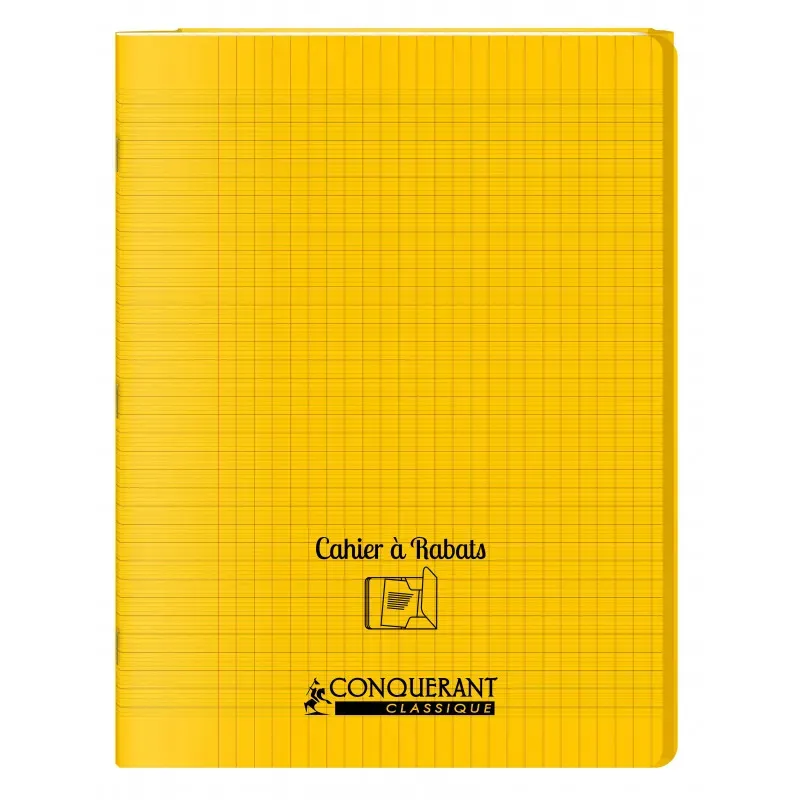 CAHIER A RABAT JAUNE 24X32 48P SEYES