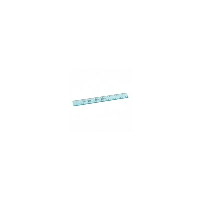 regle plate double graduation gaucher/droitier 30cm