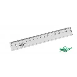 Régle plate 16cm en plastique incolore