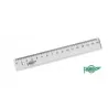 Régle plate 16cm en plastique incolore