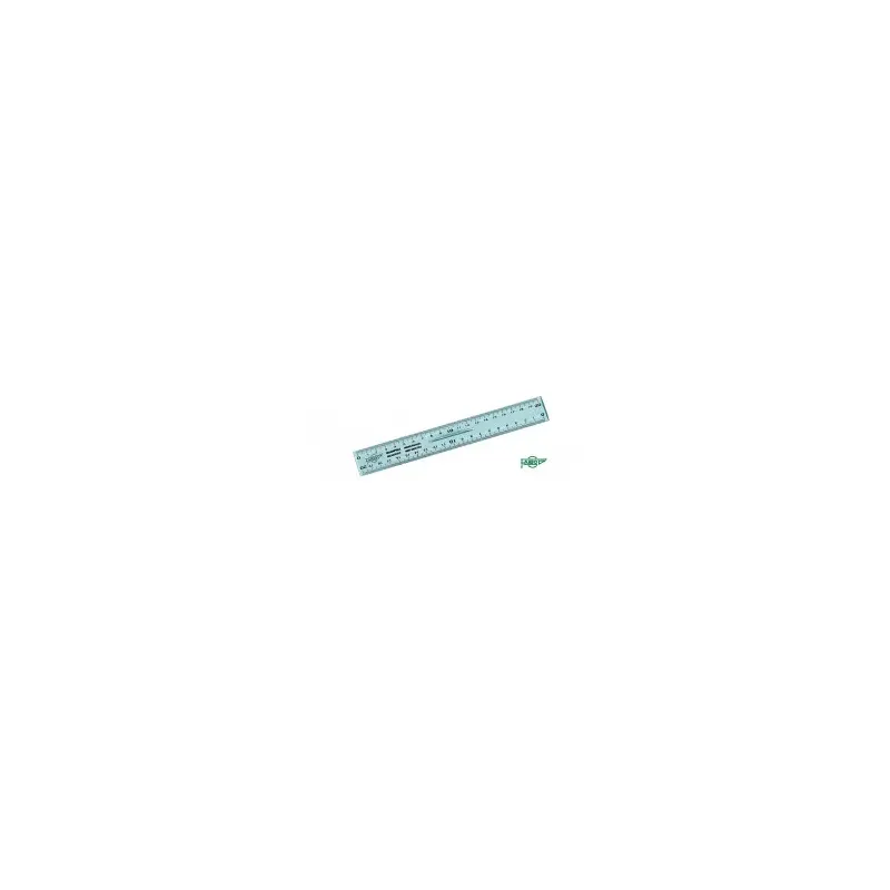 régle double graduation en plastique incassable 20cm