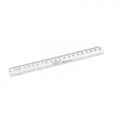 régle 20 cm plastique, régle 20 cm incolore