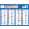 Calendrier bancaire année civile BOUCHUT "Classique 16 Mois" 40,5 x 55 cm coloris bleu Pefc 70 %