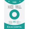 100 FICHES BRISTOL PERFOREES 148X210 5X5 BLANC