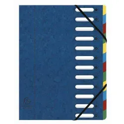 EXACOMPTA TRIEUR A FENETRES CARTE LUSTREE 12 POSITIONS