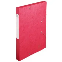 BOITE DE CLASSEMENT CARTE DOS 25 ROUGE