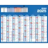 Calendrier bancaire année civile BOUCHUT "Classique 16 Mois Mini" 21 x 26,5 cm coloris bleu Pefc 70 %
